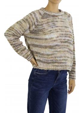 Maglione girocollo multicolor 